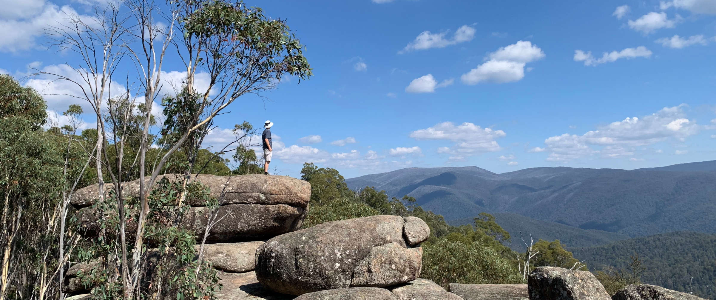 Taking in the view from Square Rock